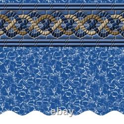 18' x 34' x 52 Oval Unibead 25 Gauge Above Ground Swimming Pool Liner