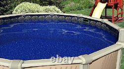 18' x 48 Round Manor Beaded Swimming Pool Liner For Esther Williams 25 Gauge