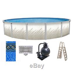 18' x 52 Whispering Springs Above Ground Pool with Unibead Liner Ladder & Filter