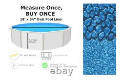 18' x 54 Round Unibead 25 Gauge Swimming Pool Liner (Choose Pattern)