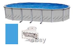 18'x33'x52 Ft Oval Galleria Above Ground Swimming Pool with Liner & Skimmer Kit