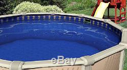 18'x33'x52 Ft Oval Unibead Mosaic Above Ground Swimming Pool Liner-25 Gauge