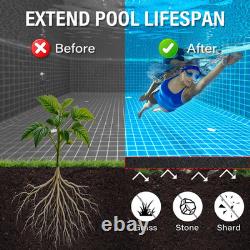 18FT Heavy-Duty Seamless Pool Liner Pad for Above Ground Pools Black