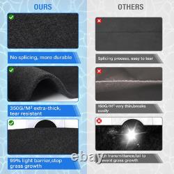 18FT Heavy-Duty Seamless Pool Liner Pad for Above Ground Pools Black