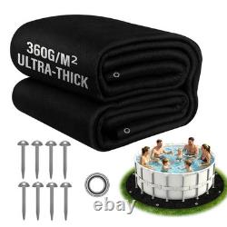 18FT Pool Liner Pad for Above Ground Pools, 360G/M² Thicker Heavy Duty Round