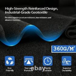 18FT Pool Liner Pad for Above Ground Pools, 360G/M² Thicker Heavy Duty Round