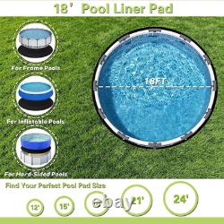 18FT Pool Liner Pad for above Ground Pool, 2026 New Pool Pad 9 Oz/Yd² Heavy-Duty