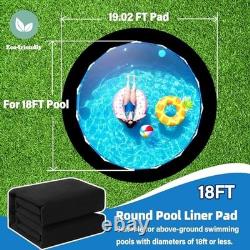 18ft Round Above Ground Pool Liner Pad Puncture Protection Durable Mat