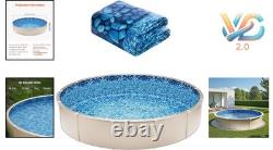 18ft Round Above Ground Pool Liner Vinyl Overlap Wall 54in for Steel Pools