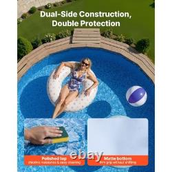 18ft Round Above Ground Swimming Pool Liner, Overlap for 52 High Steel Walls