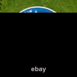 18ft Round Pool Liner Overlap 52in Wall Above Ground Steel Pool Boulder Swirl