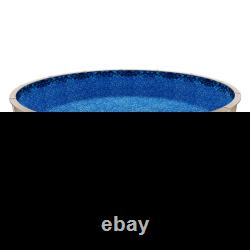 18ft Round Pool Liner Overlap 52in Wall Above Ground Steel Pool Boulder Swirl