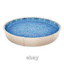 18ft Round Pool Liner Overlap Style 54 Wall Height, Durable Vinyl Material