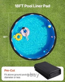 18ft Round Pool Liner Pad For Above Ground Pools Prevents Punctures Pool Mat