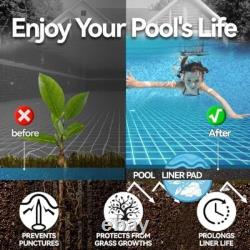 18ft Round Pool Liner Pad for Above Ground Pool, Gorilla Pad for Above Ground Po