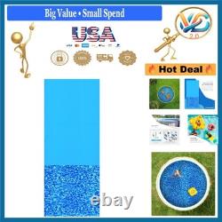 18ft Round Vinyl Pool Liner Blue Overlap for 48-52 Inch Above Ground Pools