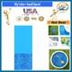 18ft Round Vinyl Pool Liner Blue Overlap for 48-52 Inch Above Ground Pools