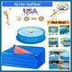 18ft Round Waterproof Dual-Color Pool Ground Mat for Above Ground Pools