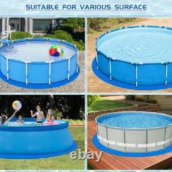 18ft Round Waterproof Dual-Color Pool Ground Mat for Above Ground Pools