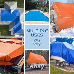18ft Round Waterproof Dual-Color Pool Ground Mat for Above Ground Pools