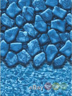 18x33 Oval Boulder 20yr Overlap Above Ground Swimming Pool Liner