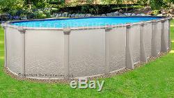 18x33x52 Oval Saltwater 5000 Above Ground Salt Swimming Pool with 25 Gauge Liner