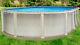 18x33x54 Oval Saltwater 8000 Above Ground Salt Swimming Pool with25 Gauge Liner