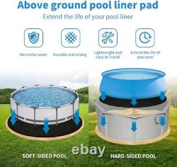 20 FT Round Pool Liner Pad for Above Ground Swimming Pool, Outdoor Pool Mat