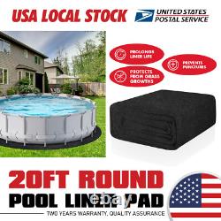 20 Ft Round Above-Ground Pool Liner Pad Prevent Punctures & Extend Liner Life