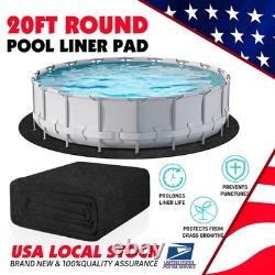 20ft Round Pool Safety Mat Non Toxic Waterproof Wear Resistant Floor Pad
