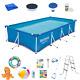 20in1 SWIMMING POOL BESTWAY 400cm x 211cm x 81cm Above Ground Square Pool +PATCH