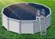 21' Bluewave Evening Round Standard Gauge 48/54Deep Pool Overlap Liner In Blue