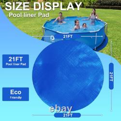 21 FT round Pool Liner Pad, Outdoor Pool Liner Prevents Punctures and Wear, Leak