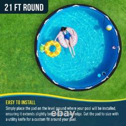 21-Foot Round Heavy Duty Pool Liner Pad for Above Ground Swimming Pools, Protect