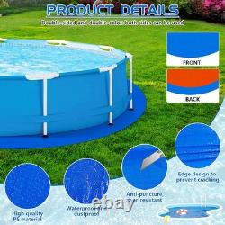 21 Ft Pool Liner Pad for round above Ground Pools, Thickened Pool Mat Tarp for u