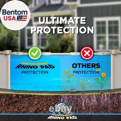 21 Ft round Pool Liner Pad for above Ground Pools Durable Puncture Resistant u
