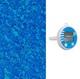 21' ROUND Blue Stardust Above Ground Overlap Swimming Pool Liner +Thermometer
