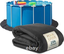 21' Round Above Ground Pool Liner Pad Heavy Duty Puncture-Resistant Mat