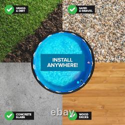 21' Round Above Ground Pool Liner Pad Heavy Duty Puncture-Resistant Mat