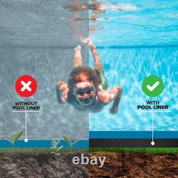 21' Round Above Ground Pool Liner Pad Heavy Duty Puncture-Resistant Mat