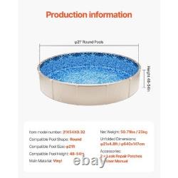 21-ft Round Above Ground Pool Liner, Overlap Pool Liners, Standard Gauge V