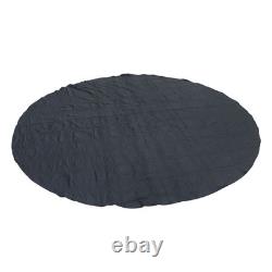 21 ft Round Pool Liner Pad For Above Ground Pools Durable Under Pool Mat Black