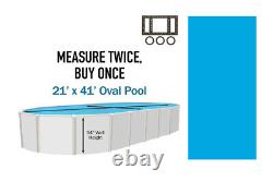 21' x 41' Oval Above Ground Overlap Swimming Pool Liner 25 Gauge 54 Wall