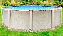 21'x54 Saltwater 8000 Round Above Ground Salt Swimming Pool with 25 Gauge Liner