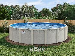 21'x54 Silver Springs Round Pool with Sonoma Beaded Liner & Skimmer Made in USA