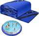 21FT Round Pool Liner Pad for Above Ground Pools, 165 GSM Thickened Puncture-Res