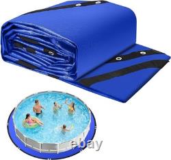 21FT Round Pool Liner Pad for Above Ground Pools, 165 GSM Thickened Puncture-Res