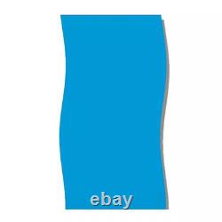 21Ft. Solid Blue round above Ground Swimming Pool Overlap Liner