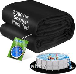 21Ft round above Ground Pool Pad, 300G/M² (9Oz/Yz²) Heavy Duty Pool Mats for Flo