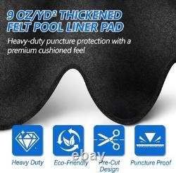 21Ft round above Ground Pool Pad, 300G/M² (9Oz/Yz²) Heavy Duty Pool Mats for Flo